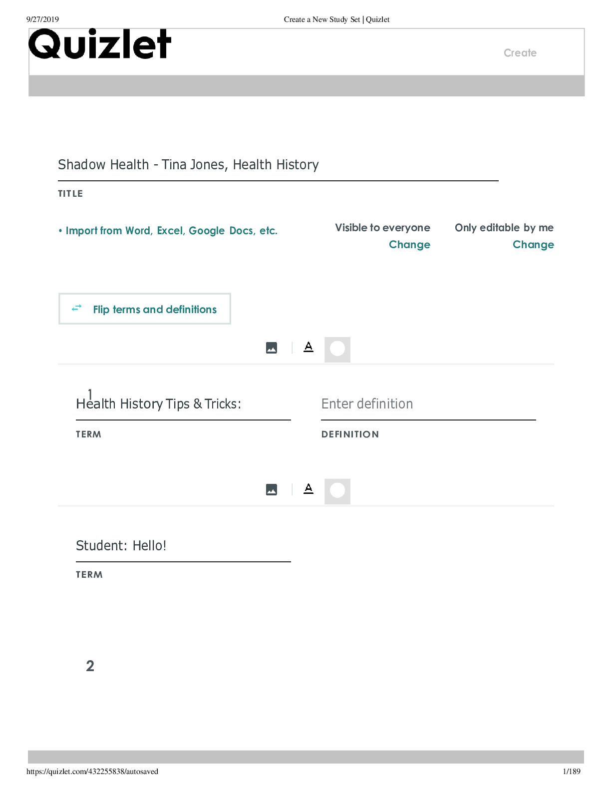 Shadow Health - Tina Jones, Health History, All Correct Latest Review, (Latest 2021) Correct Study Guide, Download to Score A